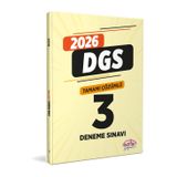 Editör Yayınları 2026 DGS Tamamı Çözümlü 3 Deneme Sınavı