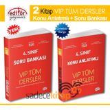 Editör Yayınları 4. Sınıf Tüm Dersler Seti 2 Kitap