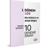 Editör Yayınları - 8. Sınıf LGS Din Kültürü ve Ahlak Bilgisi 1. Dönem 10 Deneme