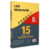 Editör Yayınları - 8. Sınıf Promat LGS Matematik 15 Deneme Sınavı