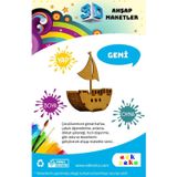 Edkzeka Ahşap Gemi Maketi - (Boya Dahil Değildir)