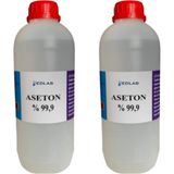 Edlab Saf Aseton % 99.9 2 Litre SERTİFİKALI - Şeffaf
