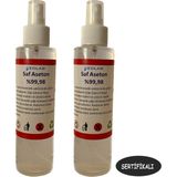 Edlab Saf Aseton | Extra Saf %99.98 | 200 ml 2 Adet | Sertifikalı - Şeffaf