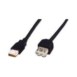 Ednet ED-84131 3 m USB to USB AWG28 Ul Nikel Erkek-Dişi USB 2.0 Uzatma Kablosu