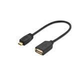 Ednet Usb On-The-Go (Otg) Kablosu, 0,20 Metre, Awg 28, Usb A, Dişi - Micro Usb B, Erkek