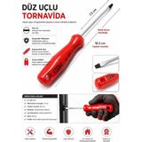 Edoni ETT375 Düz Tornavida Tekli 3X75 mm Düz Tornavida
