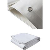 Edoplast 4x6 Metre Beyaz Ebatlı Pvc Branda Hazır Çadır Gölgelik Su Geçirmez Tente Koruyucu Koruma Örtü Kapsüllü