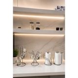 Edora Home 4’lü Set Mat Gümüş 6 Kancalı Yuvarlak Bardak Askılık 6 Bölmeli Dik Bardak Askılık Kuğu Peçetelik Dik Kağıt Havluluk Ayraçlı Mutfak Seti