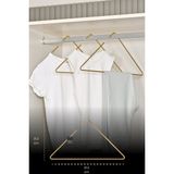Edora Home 5'li Parlak Altın Üçgen Elbise Askısı Tişört Gömlek Mayo Askılığı Mağaza Askılık Paslanmaz Metal