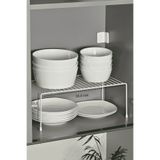 Edora Home Bej Dolap İçi Düzenleyici Tel Raf Fincan Tabak Kase Organizer Paslanmaz Metal