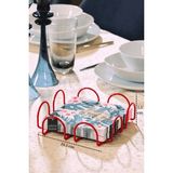 Edora Home Kırmızı 18 Cm Peçetelik Büyük Boy Peçete Standı Kafe Restoran Otel Paslanmaz Metal