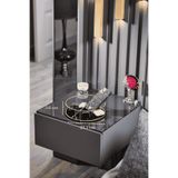 Edora Home Mat Gold Banyo Organizer Kozmetik Takı Parfüm Havlu Düzenleyici Pleksili Paslanmaz Metal