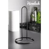 Edora Home Metal Kağıt Havluluk Dolu Çelik Siyah Kaplama Dik Havlu Peçetelik Standart