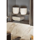 Edora Home Rose Dolap İçi Düzenleyici Tel Raf Fincan Tabak Kase Organizer Paslanmaz Metal
