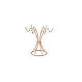 Edora Home Rose Takı Standı Kolye Bileklik Tesbihlik Düzenleyici Paslanmaz Metal