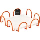Edora Home Turuncu 18 Cm Peçetelik Büyük Boy Peçete Standı Kafe Restoran Otel Paslanmaz Metal