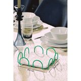 Edora Home Yılbaşı Yeşil 18 Cm Peçetelik Büyük Boy Peçete Standı Kafe Restoran Otel Paslanmaz Metal
