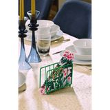 Edora Home Yılbaşı Yeşil Kafes Peçetelik Peçete Standı Kafe Restoran Otel Dekoratif Paslanmaz Metal