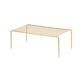 Edorahome Gold Çok Amaçlı Dolap İçi Düzenleyici Tel Raf, Fincan Tabak Kase Organizer-Metal Paslanmaz