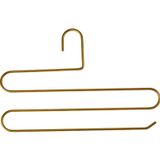Edorahome Gold Dolap İçi 3 Katlı Pantolon Elbise, Şal, Eşarp, Askısı, Çoklu Gardrop Askılığı - Metal Paslanmaz