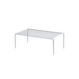 Edorahome Gümüş Çok Amaçlı Dolap İçi Düzenleyici Tel Raf, Fincan Tabak Kase Organizer - Metal Paslanmaz