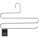 Edorahome Gümüş Dolap İçi 3 Katlı Pantolon Elbise, Şal, Eşarp, Askısı, Gardrop Askılığı - Metal Paslanmaz