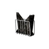 Edorahome Gümüş Kafes Peçetelik,Kafe Cafe,Restoran, Otel, Dekoratif Peçetelik Hediyelik-Metal Paslanmaz