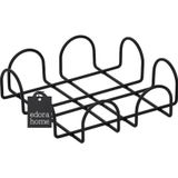 Edorahome Siyah Kare 18 Cm Peçetelik, Kafe, Restoran, Otel, Mutfak Sofra Büyük Boy Peçete - Metal Paslanmaz