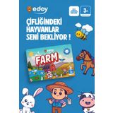 Edoy Farm Çiftlik Hayvanları Keşfi 16 Küp 48 Kart İle Hayvanları Bul, Eğlenceye Katıl(Zilsiz)