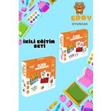 Edoy Montessori Eğitici İkili Oyuncak Seti-Rubik Matematik Bulmaca Ve Rubik Türkçe Bulmaca Kutu Oyunu