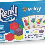 Edoy Renkli Küpler Zeka Kutu Oyunu El Becerisi Ve Görsel Zeka Geliştirici Blok Küp Kutu Oyunu
