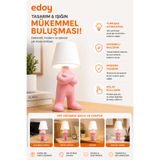 edoy Tasarım Figürlü Masa Lambası LED Dekoratif Gece Lambası Modern Şık Abajur