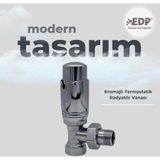 EDP 1/2 Kromajlı Termostatik Krom Vana