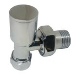 Edp 16X1/2 Pex Krom Köşe Radyatör Vanası - Metal Kapak