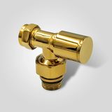 Edp Köşe Radyatör Havlupan Vanası Altın Gold Sarı 1/2"