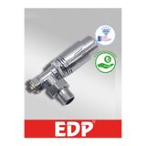 EDP KROMAJLI DEKORATİF TERMOSTATİK KÖŞE RADYATÖR VANASI 16*2 RAKORLU PEX