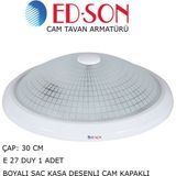 Edson Ed-Son Tavan Armatürü Cam Kapaklı 30 cm E27 Duy