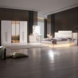 Edsy Home Ada Yatak Odası Takımı MDF Bej Renk