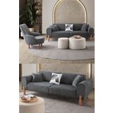 Edsy Home Armoni 3+1 Koltuk Takımı Antrasit