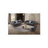 Edsy Home Armoni 3+3+1 Koltuk Takımı Antrasit