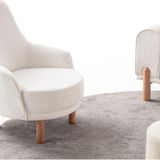 Edsy Home Armoni Berjer Krem Tekli Koltuk