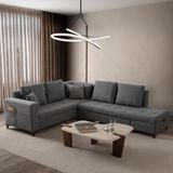Edsy Home Aura Köşe Koltuk Takımı - Gri - Sağ Köşe