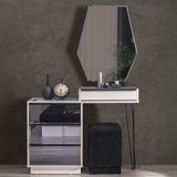 Edsy Home Diamond Aynalı Puflu Şifonyer - Bej