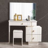 Edsy Home Elegance Aynalı Şifonyer - Beyaz