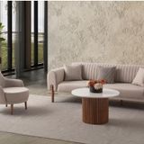 Edsy Home Galata 3+1 Koltuk Takımı Sütlü Kahve