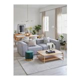 Edsy Home Mira 2 Modüler İkili Koltuk (Gri) Keten Kumaş