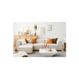 Edsy Home Mira Relax 4 Modül Köşe Koltuk ( Kirik Beyaz ) Keten Kumaş