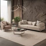 Edsy Home Mokka 3+1 Koltuk Takımı Krem Renk