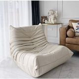 Edsy Home Puffer Relax Bej Nubuk Kumaş Berjer