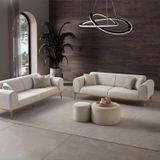 Edsy Home Rebull 3+3 Koltuk Takımı Krem